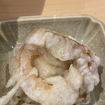 銀座 しのはら - 煮蛤の天麩羅 衣が軽やかで煮蛤の甘味を蒸し揚げて凝縮してる