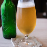 Edomae Shibahama - 玻瓈杯（ぎやまんさかづき）に"啤酒（むぎのあはざけ）"