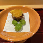 銀座 しのはら - 新銀杏と唐墨添えの衣被