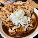 そば処　山﨑 - 天かしわ蕎麦　1,000円