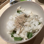 温石 - 二膳目はカマスと万願寺とうがらしの混ぜご飯