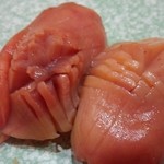 でん - 赤貝握り('13.04)