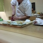 でん - 大将調理中('13.04)