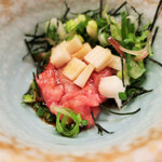 鮨処木はら - お通し（本鮪ねぎとろ）