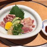 地鶏料理 味千両 - もも肉のお造り