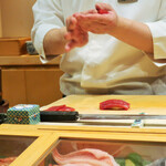 鮨処木はら - 本鮪赤身　づけ 