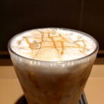 Cafe Yomoda - アイスキャラメルラテS(360円)