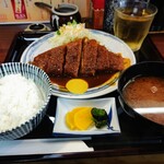 矢田かつ - 味噌とんかつ定食並1400円