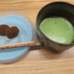 一本杉 川嶋 - 自家製わらび餅と抹茶