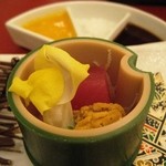 清流山水花 あゆの里 - マグロ、ウニ