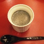 清流山水花 あゆの里 - 黒胡麻のプリン