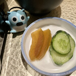 鰻のへそ - 鰻には奈良漬けって付き物な気がする