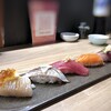 Sushi Kaede - ◆お任せ５貫（1,089円：税込）・・シャリは米酢、握りは大きめ。