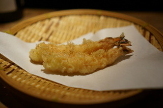 Wain To Tempura Araki - 海老