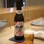 鮨 そえ島 - ◆車で伺いましたので、夫は「ノンアルビール」