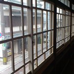 竹屋 - 二階の窓から見る元城下町の町並み
