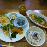 らくがきや - てまひまランチ（豆腐の揚げ出し）