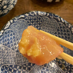 川豊 - 酢味噌に生姜を投入し、刺味に❷