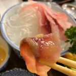 川豊 - 酢味噌に生姜を投入し、刺味に❶