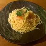 クッチーナイタリアーナ　Ja-Ja - 博多産明太子とスモークサーモンの和風スパゲッティ。