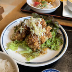 Chuukashokubou Changui - 油淋鶏定食 1050円
                        油淋鶏アップ