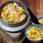 Hoya Kamameshi (rice cooked in a pot)