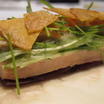 カンテサンス - フォワグラのテリーヌ　クレープ包み