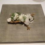 カンテサンス - ワカサギのエスカベッシュ　カリフラワーソース