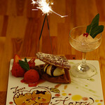 Anniversary/birthday dessert plate