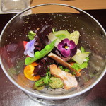 神保町 傳 - 畑のようす　お姉さんが中野で作る春野菜