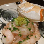 神保町 傳 - アカザエビと甘エビ