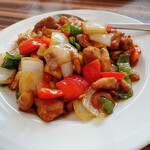 王記酒家 - 鶏とカシューナッツ炒め