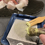和食かっぽれ - 本わさび、刺身盛り合わせ