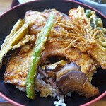 つけ蕎麦 安曇野 - 舞茸と野菜天丼