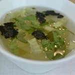 ちゃまま - レタスと海苔のスープ