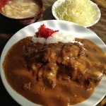 キッチン早苗 - チキンカツカレー＋チーズ