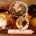そば処　十・十一 - カツ丼セット（玉子）
