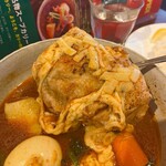 札幌スープカリー アナンダ - 大きな炙りチキン