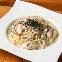牡蠣の和風クリームパスタ