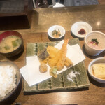 お燗 やまなか - 穴子と海老の天ぷら定食