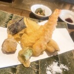 お燗 やまなか - 穴子と海老の天ぷら定食