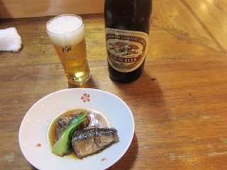 Ogawa Ajidokoro - 瓶ビールとお通し