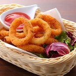 Seasoned fried onion rings