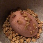 ADI - 【桃のソルベ　スパイスのグラノーラ掛け】