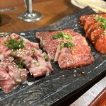 Yakiniku Kankoku Ryouri Tougarashi Ichimaruichi - 和牛3種セット