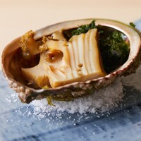 蒸しアワビ