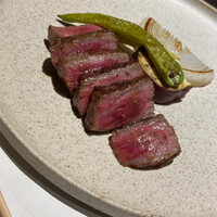 名駅 鉄板焼き 森本Ｘ Premium - ミディアムレアで