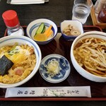 おそば 増田屋 - 天とじ丼セット。