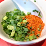 ラーメン二郎 - 待ってる間にカスタマイズ♪