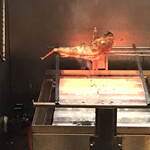 たけちゃん - キンキを焼いてるところ